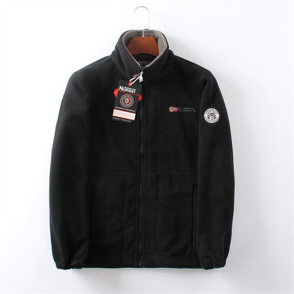 Man Double-sided Polar Fleece Jacket - Cruish Home