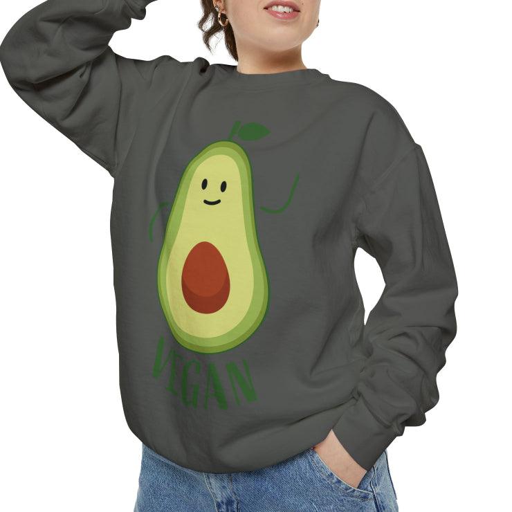 European And American Cartoon Avocado Printing Pullover Sweater - Cruish Home