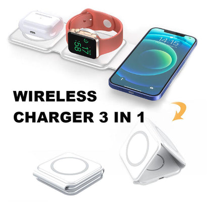 Magnetic Wireless Charger Mobile Phone Watch Headset Portable Fast Charging - Cruish Home