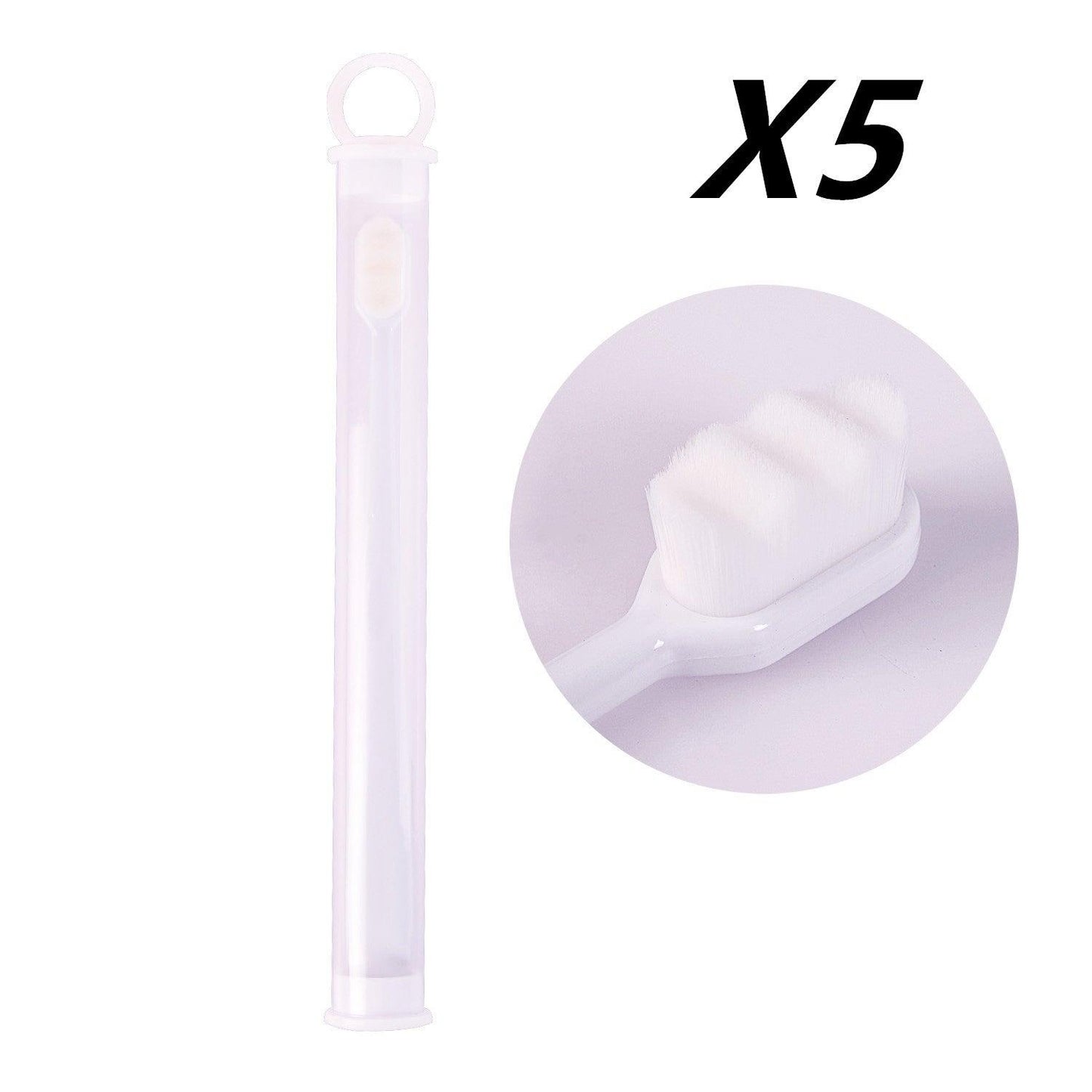 Ultra-fine Toothbrush Super Soft Bristle Deep Cleaning Brush Portable For Oral Care Tools Teeth Care Oral Cleaning Travel - Cruish Home