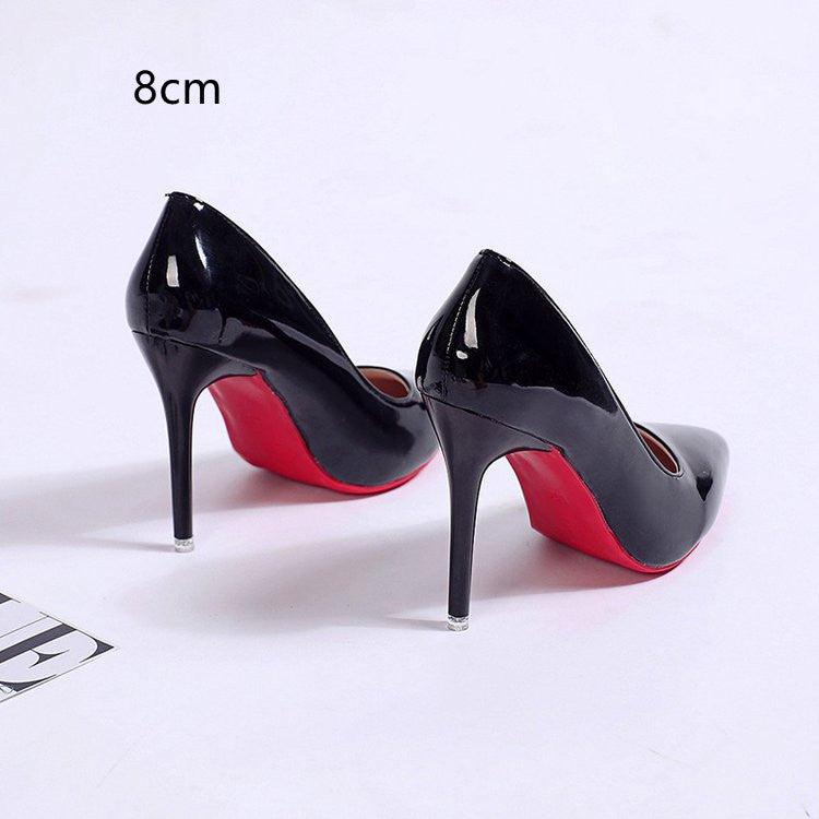 Pumps Women's Stiletto Heel Pointed Toe Sexy High Heels Shallow Mouth Super High Heel Solid Color - Cruish Home