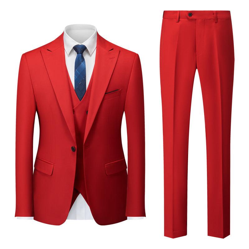 Men's Business Casual Suit Men's Foreign Trade Cross-border Suit Wedding Groom Dress - Cruish Home