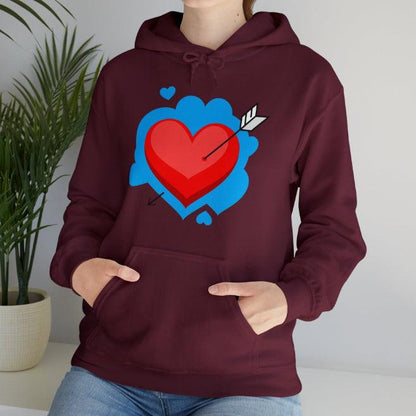 Autumn And Winter Fleece Printed Cartoon Hooded Sweatshirt - Cruish Home