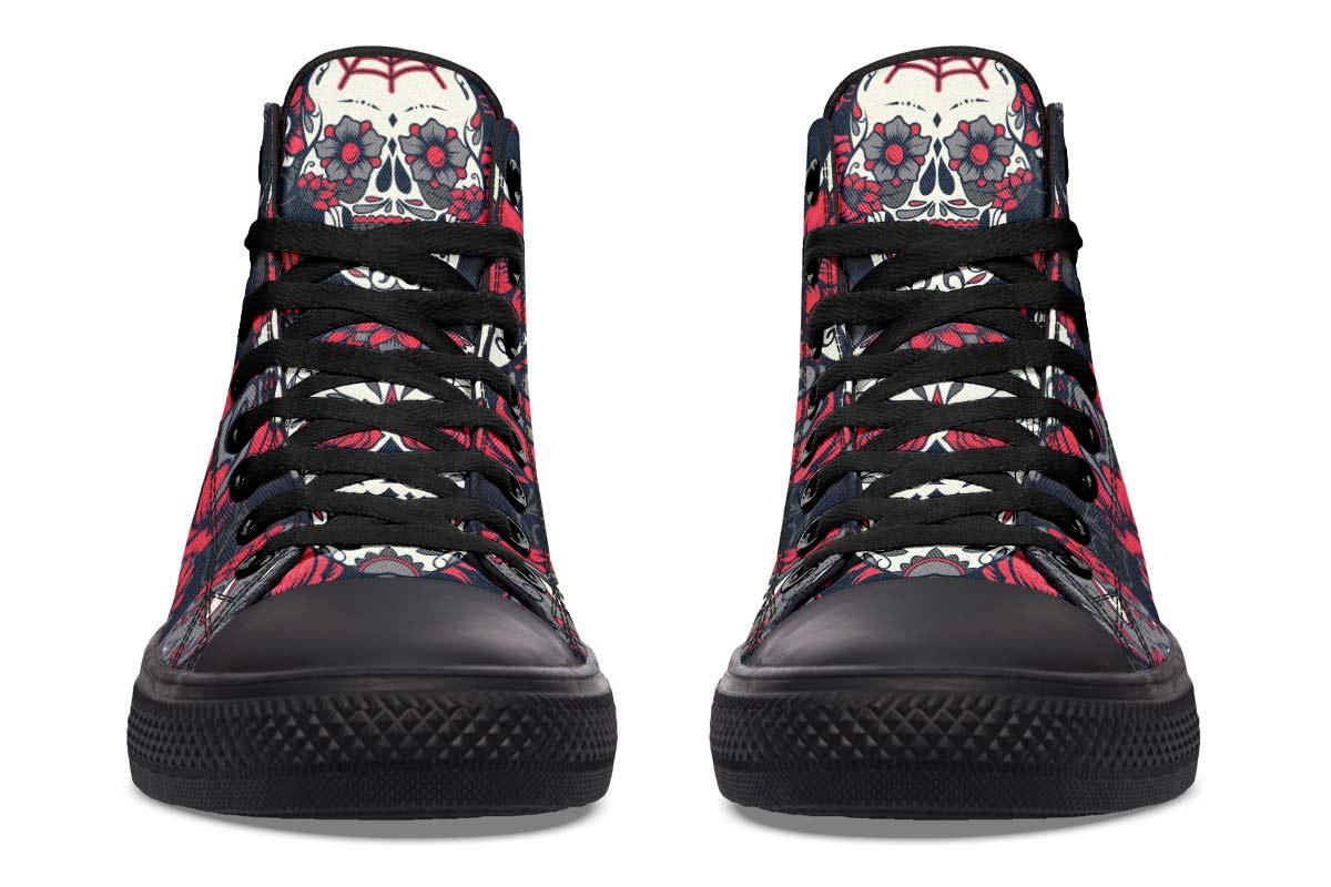 Printed Couple High-top Canvas Shoes - Cruish Home