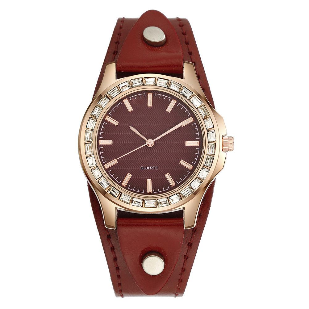 Light Luxury Watch Full Diamond Bracelet Women's Watch Simple - Cruish Home