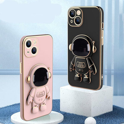 3D Astronaut Phone Case - Anti-Drop Electroplating Bracket