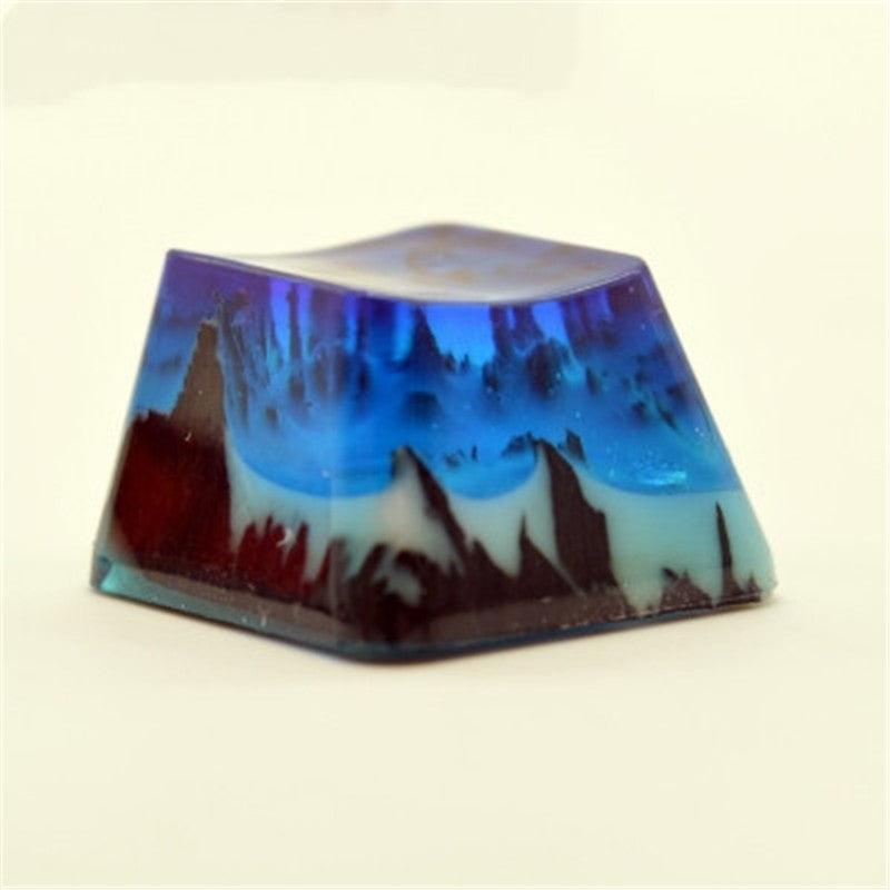 Keycap Qianshan Muxue Resin Wood Keycap - Cruish Home