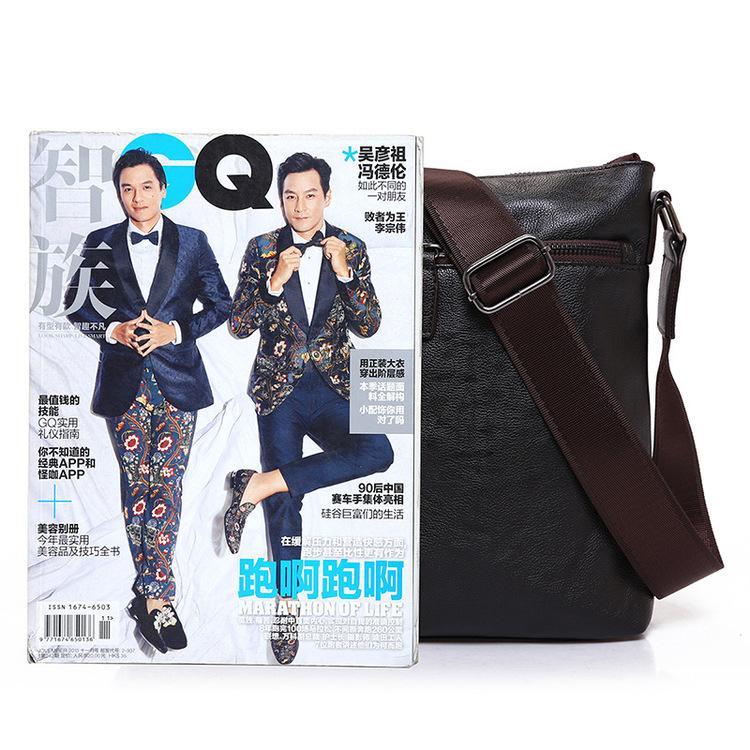 Fashion PU Crossbody Messenger Bag For Men