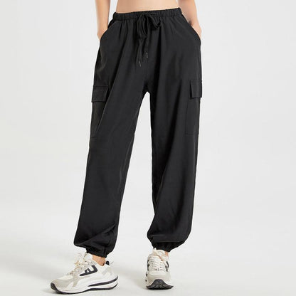 Loose Sport Women's Thin Ankle-tied Sweatpants Running Sports Yoga Pants - Cruish Home