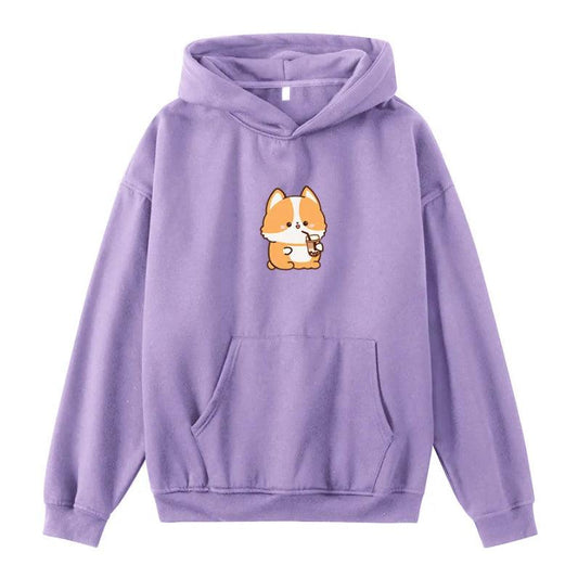 Autumn And Winter European And American Cartoon Printed Long-sleeved Hoodie - Cruish Home