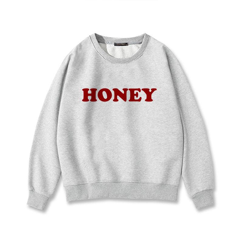 Honey Print Hoodies Winter Women - Cruish Home