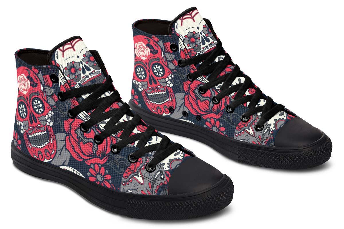 Printed Couple High-top Canvas Shoes - Cruish Home