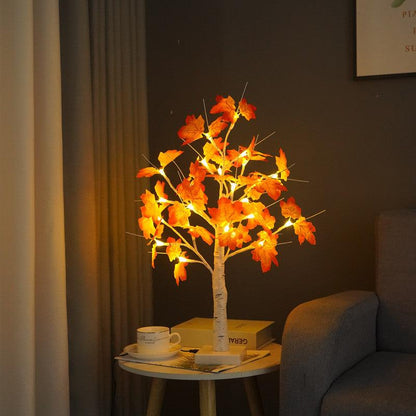 USB Birch Maple Leaf Shaped Tree Lamp Christmas - Cruish Home