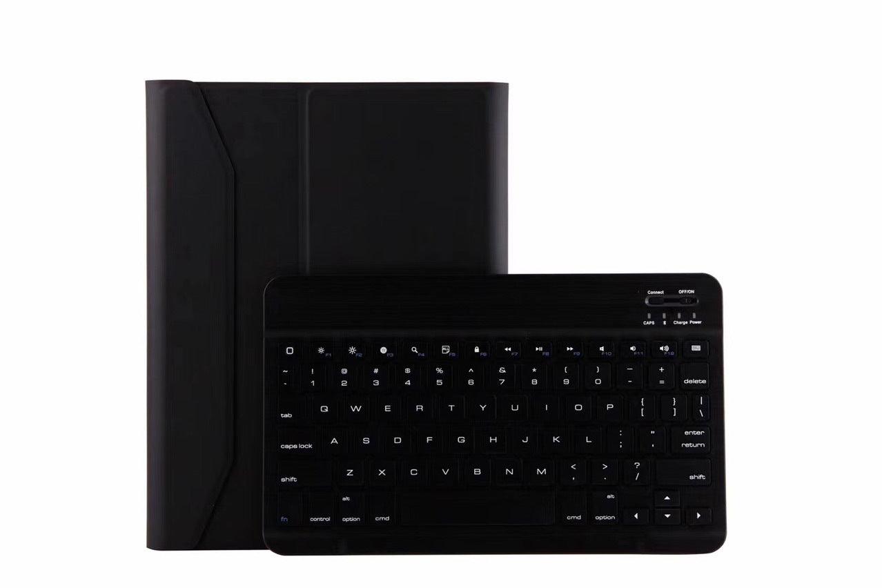 Color Flat Bluetooth Keyboard Leather Case Pen Slot - Cruish Home