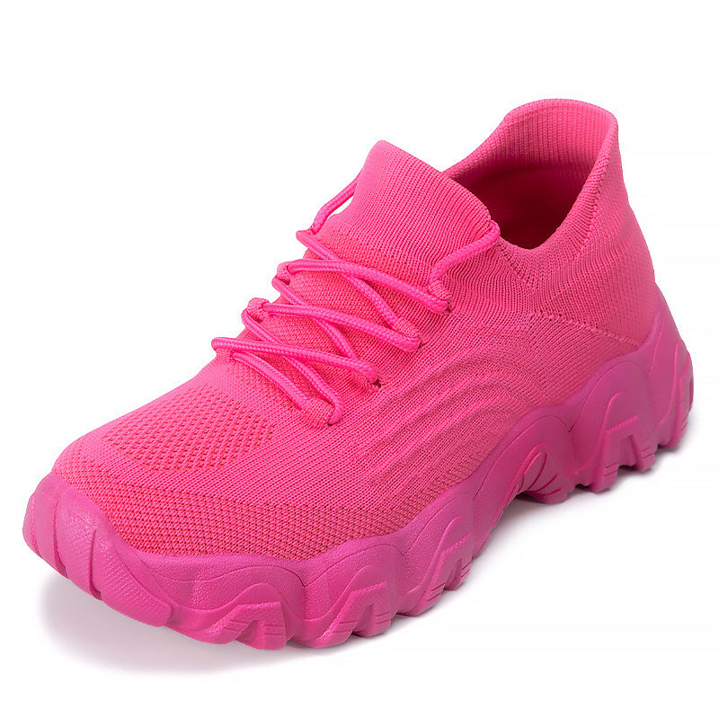 Women's Lace-up Flying Woven Shoes Fashion Trend