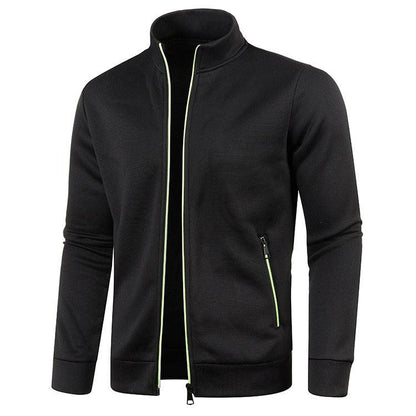 Men's Long Zipper Knitted Jacket - Cruish Home