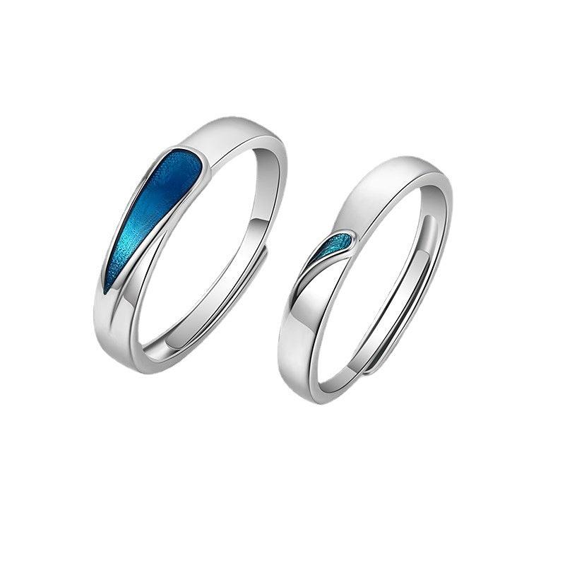 Fashion Blue Tear Ring Drops - Cruish Home