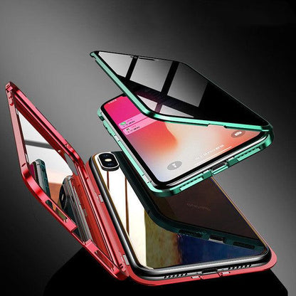 Phone Case Anti-peep Magnetic Protective Shell Magnetic Privacy Glass Case For Phone - Cruish Home