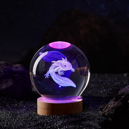 Luminous 3d Solar System Crystal Ball Desktop - Cruish Home