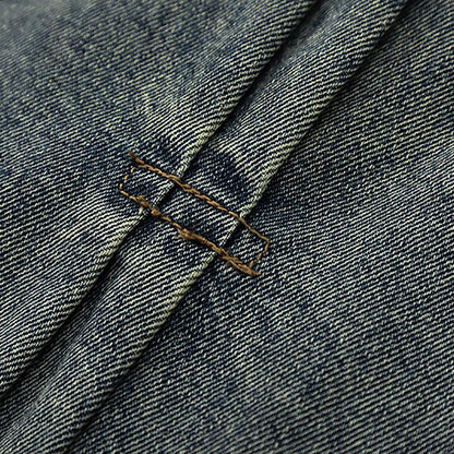 Washed And Worn Denim Jacket Men - Cruish Home