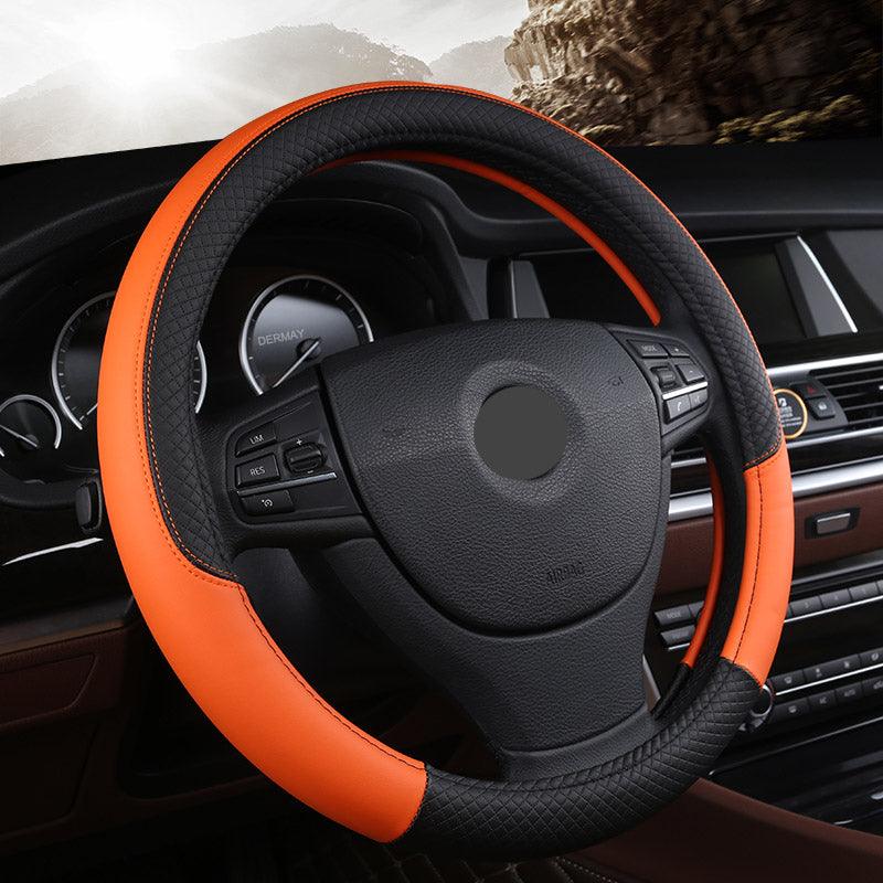 Universal Leather Car Steering Wheel Cover - Cruish Home