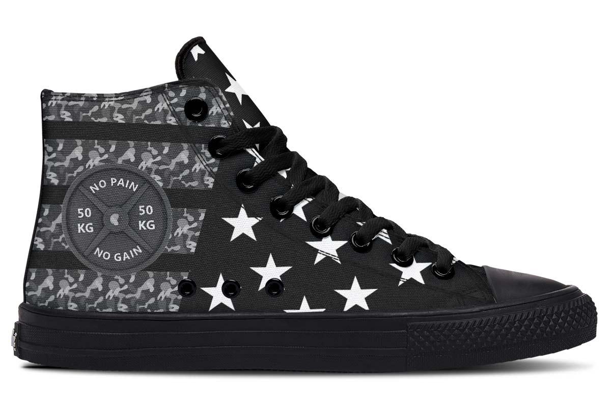 Printed Couple High-top Canvas Shoes - Cruish Home