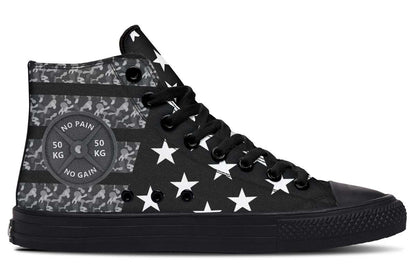 Printed Couple High-top Canvas Shoes - Cruish Home