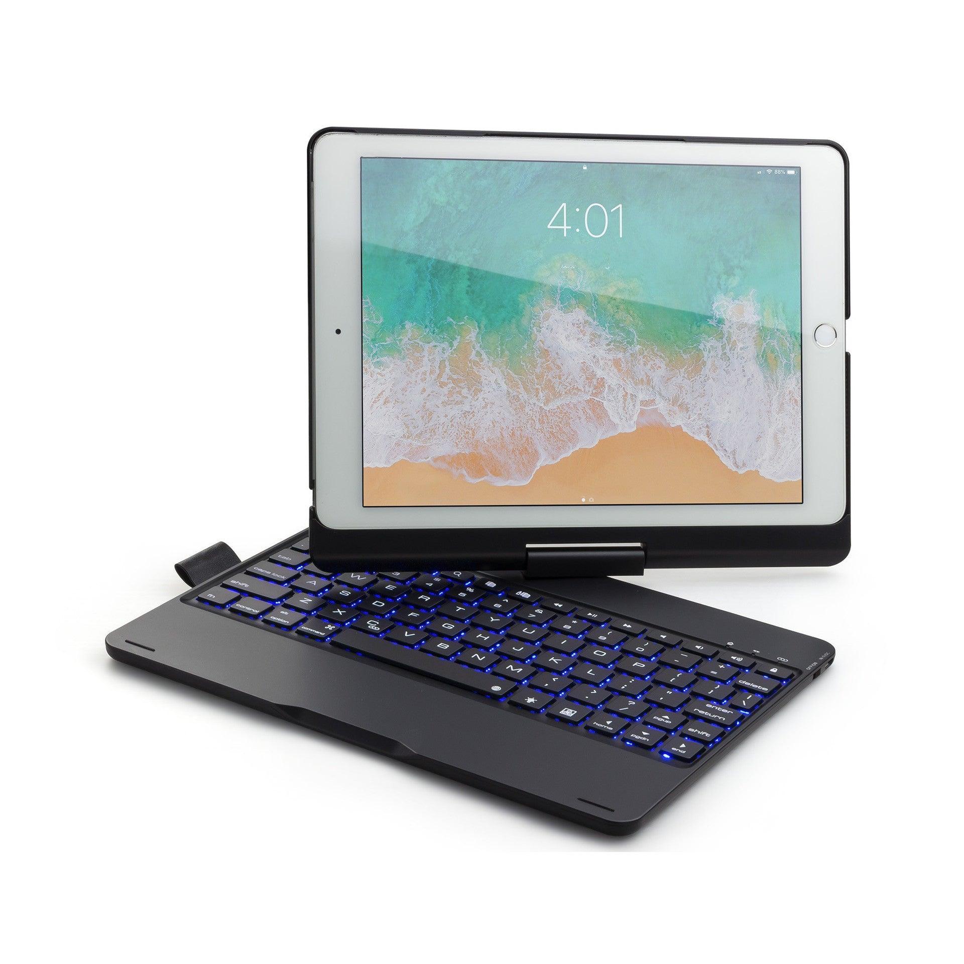 Compatible with Apple, Rotatable Bluetooth Ipad Touch Keyboard With Backlight - Cruish Home