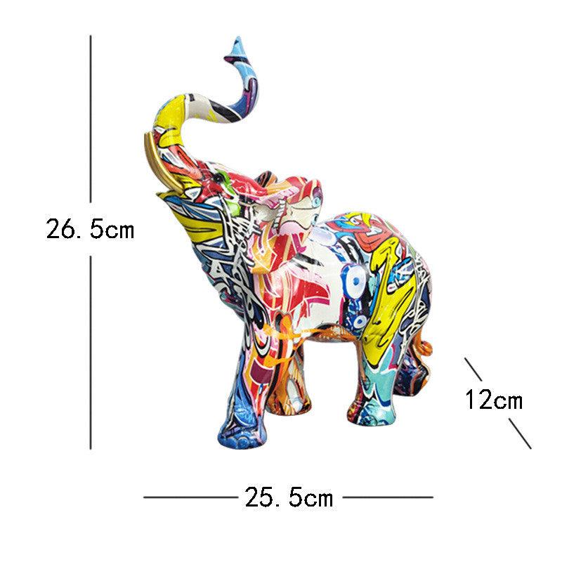 Exclusively For Colorful Elephant Resin Ornaments For Home Furnishings - Cruish Home