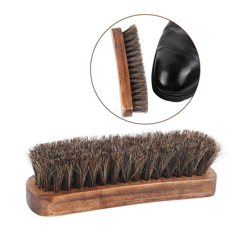 Shoe polish mahogany brush horsehair brush - Cruish Home