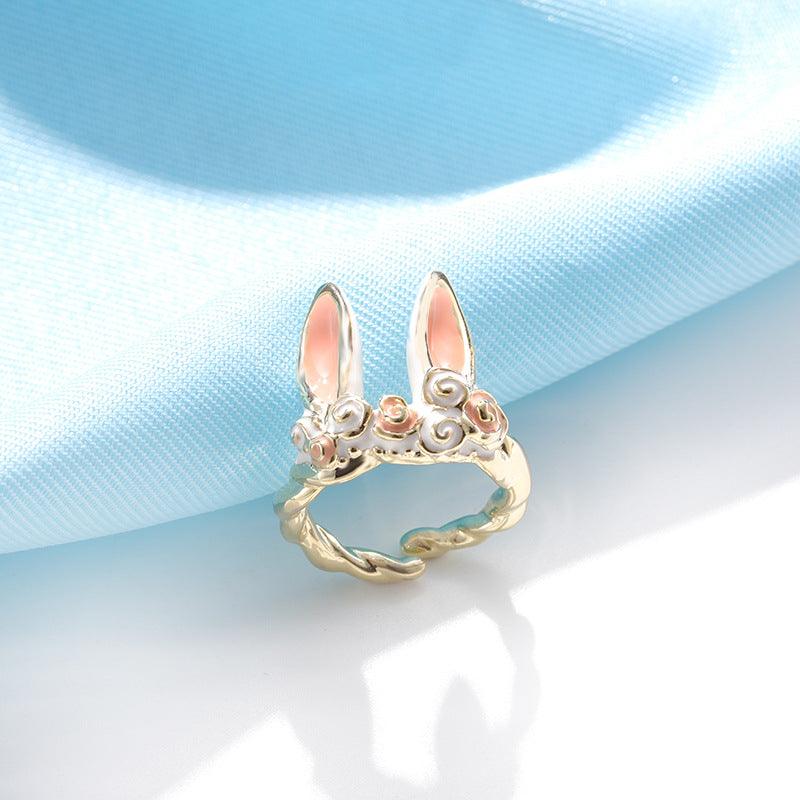 Rabbit Ear Ring Women's Oil Drop Color Ring - Cruish Home