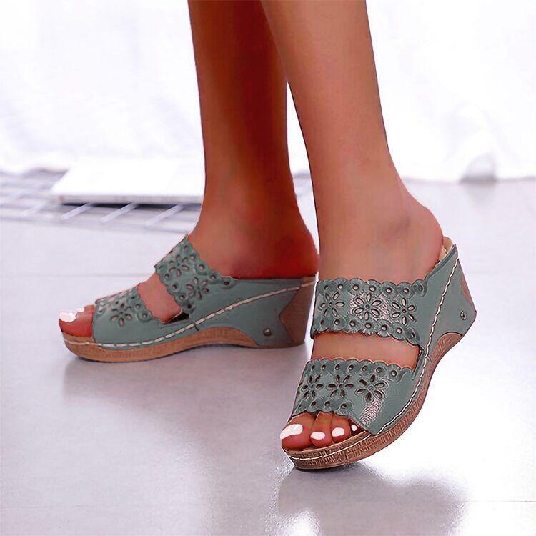 Wedge sandals women summer sponge cake - Cruish Home