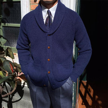 Thick Vintage Knitted Cardigan For Men Retro - Cruish Home