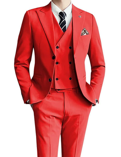 Three-piece Men's Suit Slim Fit Suit - Cruish Home