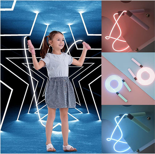 Luminous Rope Tangle-Free Rapid Speed Jumping Rope Crossfit Professional Men Women Gym LED Skipping Rope Adjustable Fitness - Cruish Home