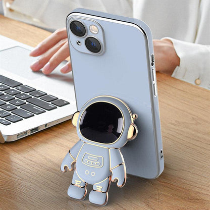 3D Astronaut Phone Case - Anti-Drop Electroplating Bracket