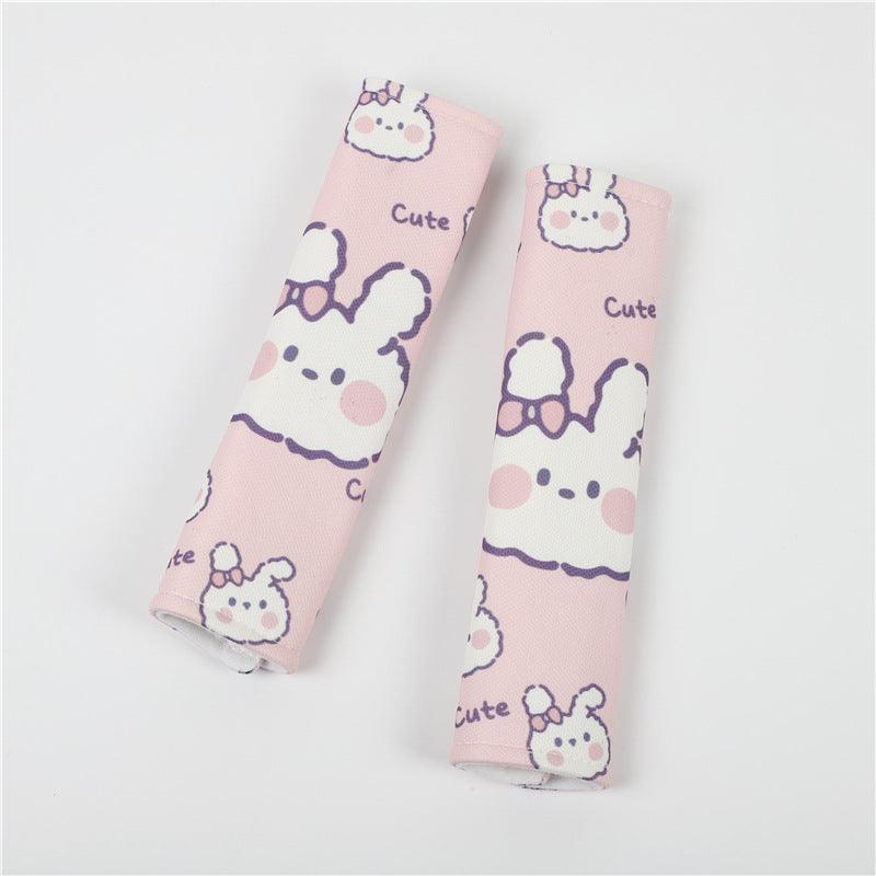 Cute Bunny Ice Silk Car Shoulder Protector - Cruish Home