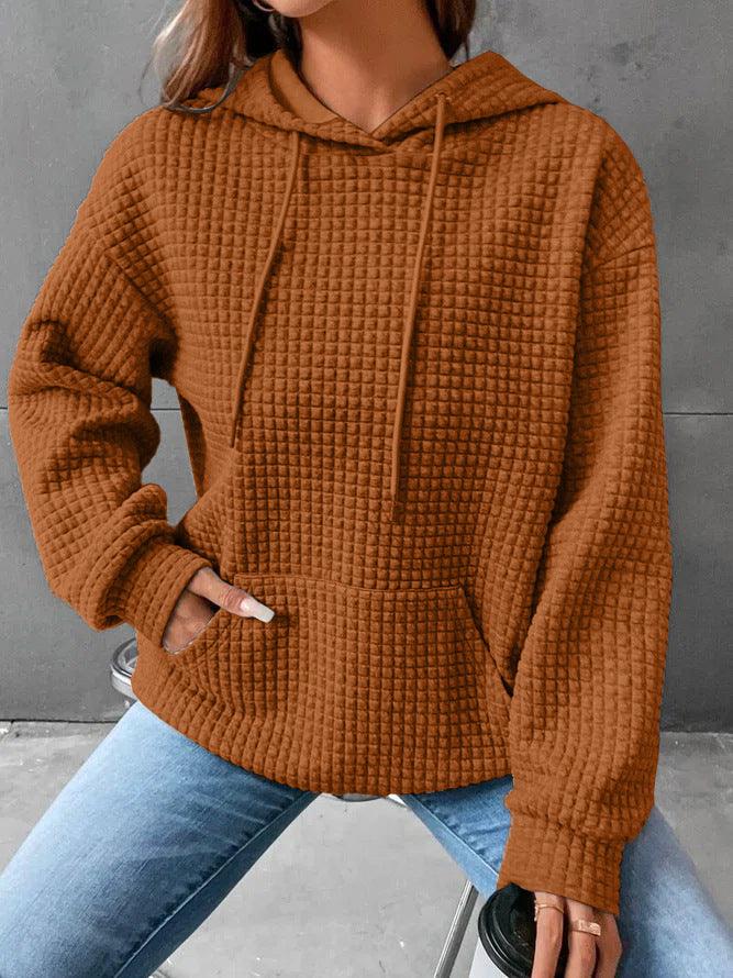 Women's Loose Casual Solid Color Long-sleeved Sweater - Cruish Home