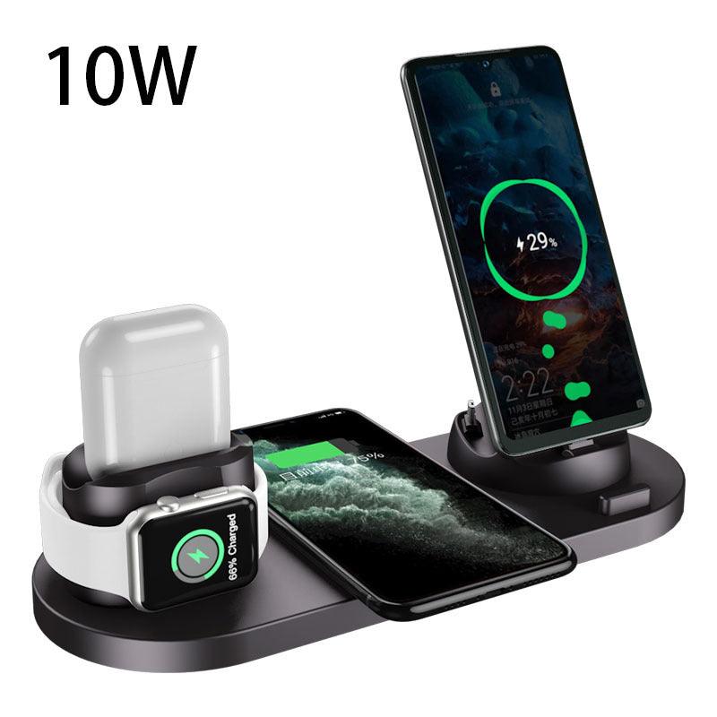 Wireless Charger For IPhone Fast Charger For Phone Fast Charging Pad For Phone Watch 6 In 1 Charging Dock Station - Cruish Home