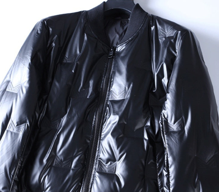 Fashion Personality Male Glossy Down Jacket