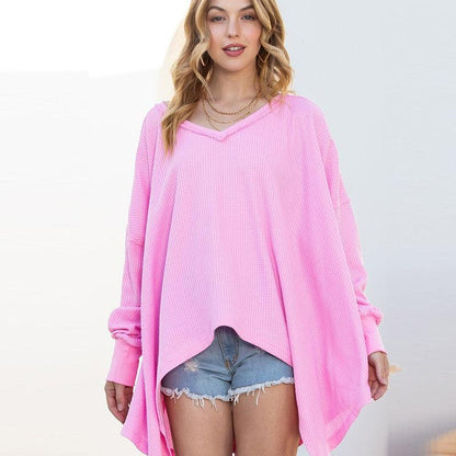 Solid Color Exposed European And American Loose Long-sleeved Sweater - Cruish Home