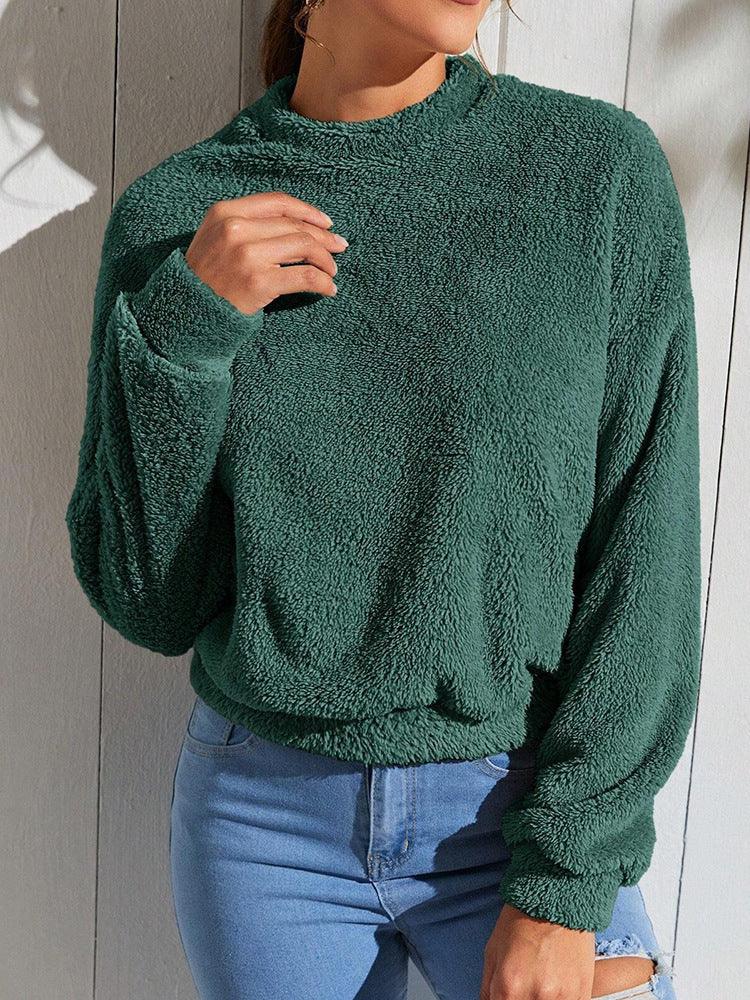 Double-sided Velvet Loose Fleece Sweatshirt - Cruish Home