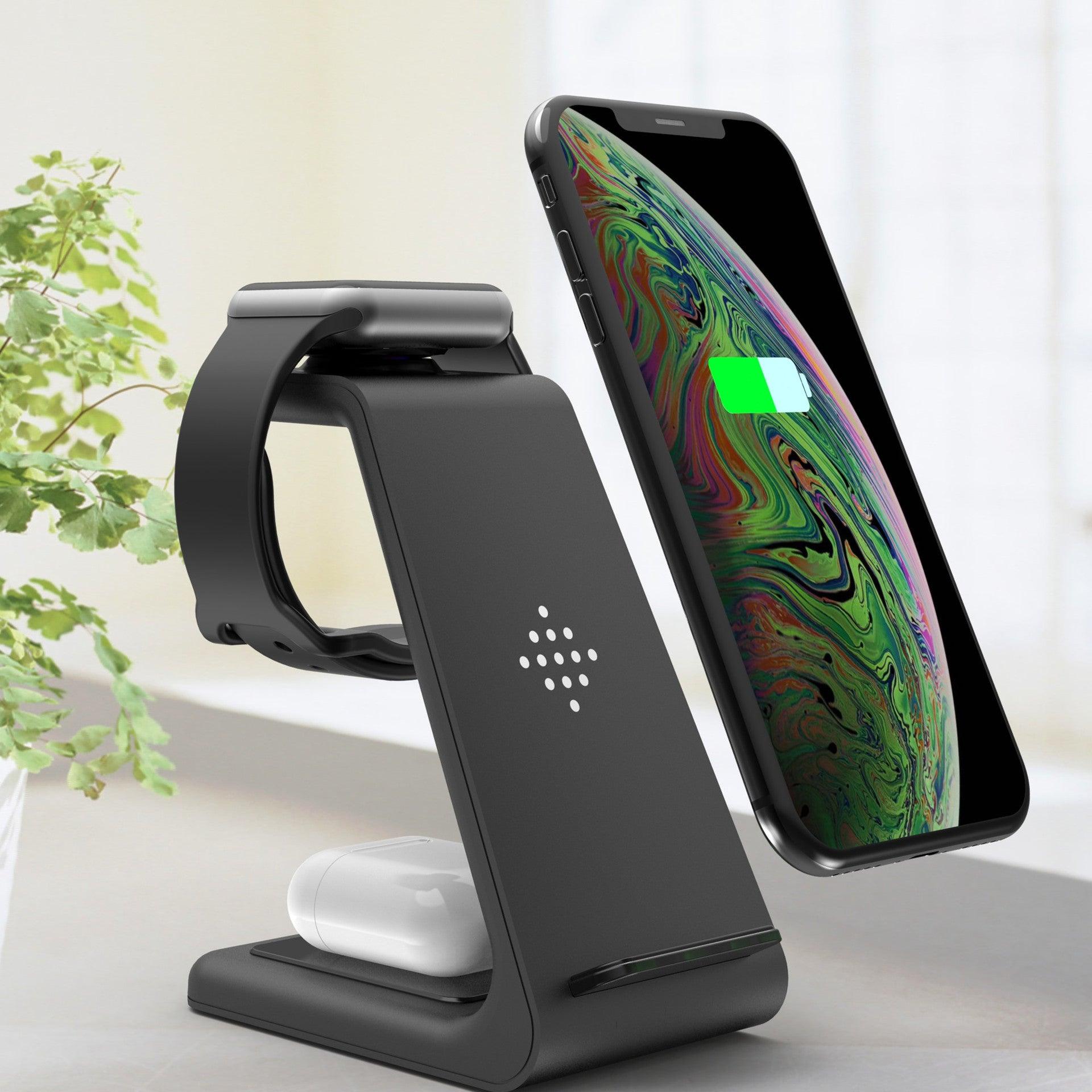 3-in-1 Wireless Charger Stand for Phone, Watch, Earbuds