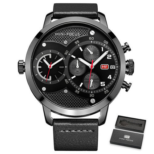 Men's Personality Fashion Calendar Waterproof Quartz Watch