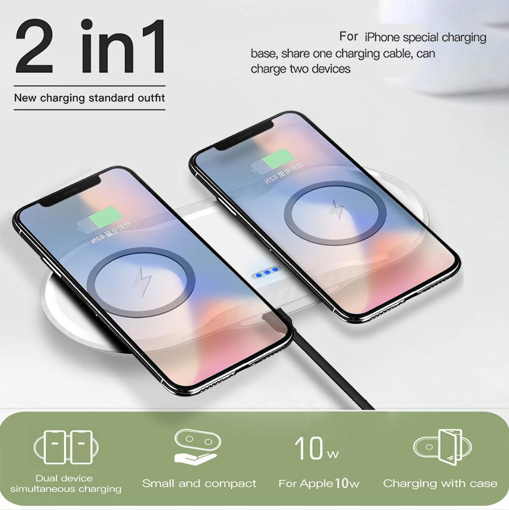 Wireless Charger Dual Mobile Phone Charger - Cruish Home