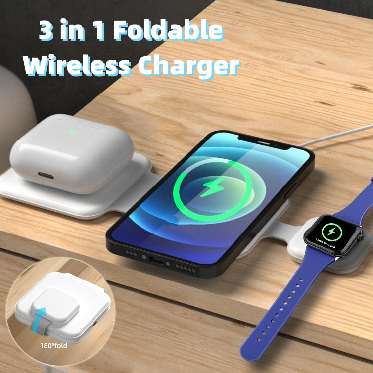 3 In 1 Wireless Charging Stand – Multi-Device Charger