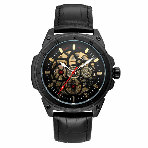 Men's Fashion Casual Hollow Retro Automatic Mechanical Watch