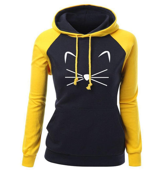 Cute Cat Woman Hoodies Sweater - Cruish Home