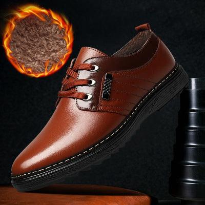 The new shoes shoes fall men's business casual shoes men shoes shoes round British Dad - Cruish Home