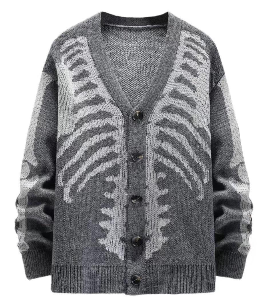 Autumn And Winter Sweater Coat Jacquard Halloween Knitted Cardigan - Cruish Home